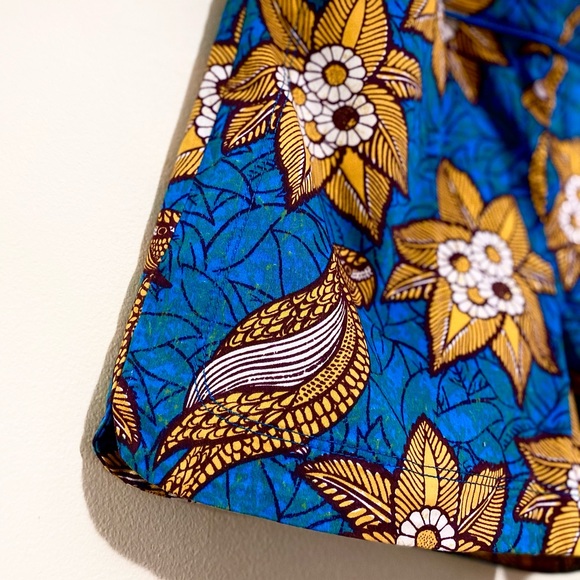 Anthropologie Elevenses Bird of Paradise Batik Hawaiian Shorts - Picture 3 of 6